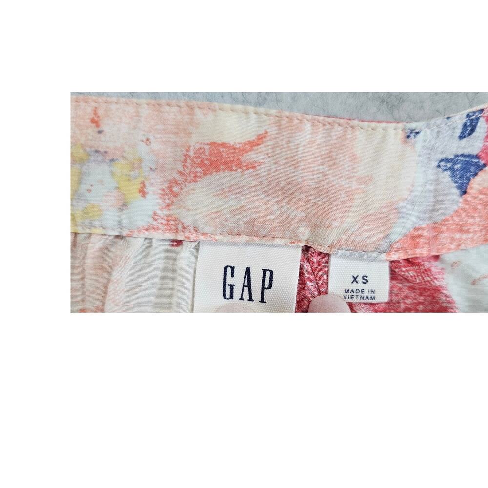 Gap Floral Print Three-Quarter Sleeve Tiered Midi Dress, Fully Lined, Sz XS - Picture 5 of 13